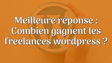 Meilleure réponse : Combien gagnent les freelances wordpress ?